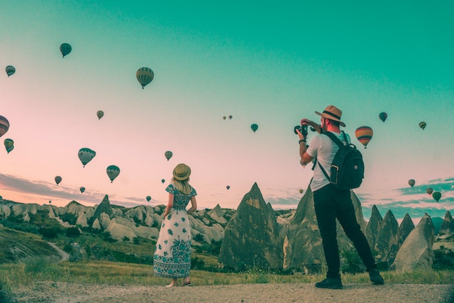 Wunderschöner Touristen- Aussichtspunkt in Türkei. 